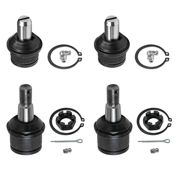Detroit Axle - 4 Front Ball Joints for 2WD 1999-2012 Ford F-250 F-350 Super Duty, 2000-2005 Excursion, Upper and Lower Ball Joints Set Replacement
