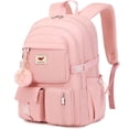 thumbnail image 1 of Mochila para portátil LXYGD de 15.6 pulgadas para niños de escuela primaria, rosa, 1 of 6