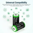 thumbnail image 4 of HiQuick Ni-MH C Size Rechargeable Batteries 5000mAh - 1.2V High Capacity C Batteries, Pack of 2, 4 of 12