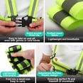 thumbnail image 4 of axGear Reflective Vest Adjustable Safety Running High Visibility Belt Cycling Hiking, 4 of 5