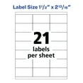 Avery Address Labels for Copiers, 1" x 213/16", 2,100 Labels (5360