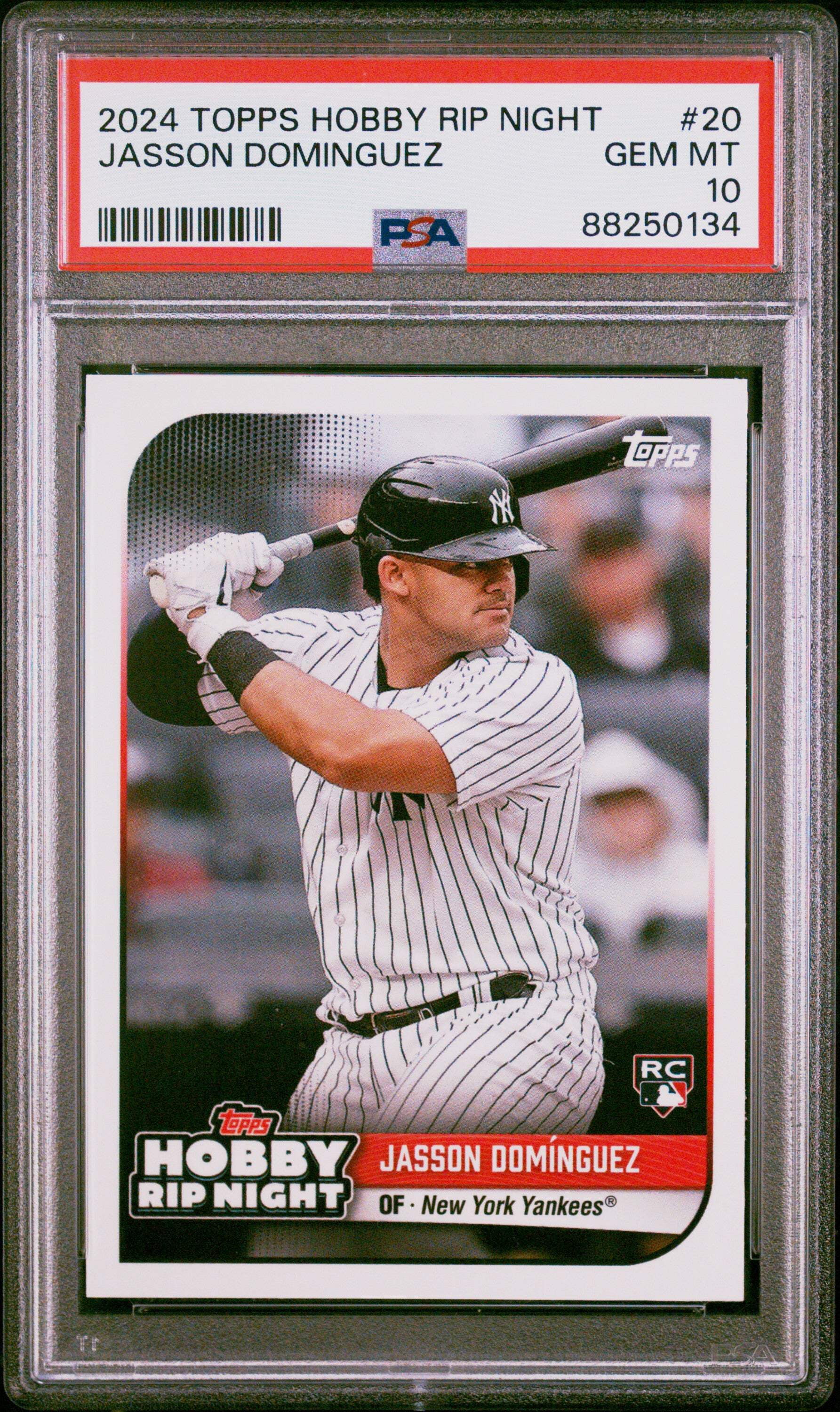 2018 Topps Her Purple Ref Juan Soto PSA9