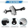 thumbnail image 4 of 2 Pcs Door Check Stop Strap No.72380SDAA01 for Honda Accord 2003-2007 Durable Metal Gold Tone Front, 4 of 7