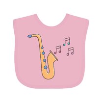 Inktastic Saxophone Player Music Girls Baby Bib