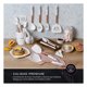 thumbnail image 5 of Juego de Utensilios de Cocina Silicona y Acero Inoxidable, 24 pzas (Blanco/Oro Rosa), 5 of 7