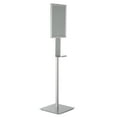 thumbnail image 3 of M&T Displays Floor Stand Universal Holder for Liquid/Lotion Soap or Hand Sanitizing Products with 4.33x4.33x9.84 Inch Opti Snap Frame Message Sign Post, Face Mask, Disposable Glove, Facial Tissue, 3 of 8