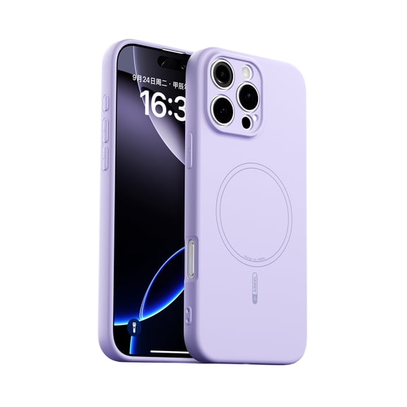 GadgetCom Magnetic Case Compatible with Apple iPhone 16 Pro Max , True Liquid Silicone Cover Shell With Camera Protection