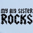 thumbnail image 2 of CafePress - My Big Sister Rocks Body Suit - Long Sleeve Cotton Baby Bodysuit, 2 of 4