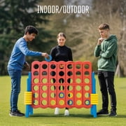 Realplay Jumbo 4-in-a-Row Connect Game – 4ft. Giant Indoor/Outdoor Yard Game with 42 Rings, Ages 6+
