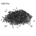thumbnail image 3 of 1200Pack Bugle Beads, 6.8x1.8mm Black Tube Spacer Beads Lined Glass Beads for Jewelry Making, 3 of 6