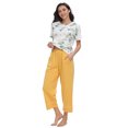 thumbnail image 2 of MintLimit Pyjamas à Manches Courtes pour Femmes Set Top et Pantalons Capri Soft Pjs Sets Vêtements de Nuit Multicolores S, 2 of 2