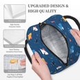 thumbnail image 3 of Easygdp Colorful Ocean Shark Bolsa de Almuerzo Insulada Grande, Forro de Aluminio, Diseño Espacioso, a Prueba de Fugas, Ideal para Trabajo, Picnics, Viajes y Actividades al Aire Libre, 3 of 6