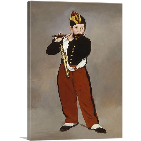 ARTCANVAS The Fifer 1866 Canvas Art Print by Edouard Manet - Size: 26" x 18" (0.75" Deep)
