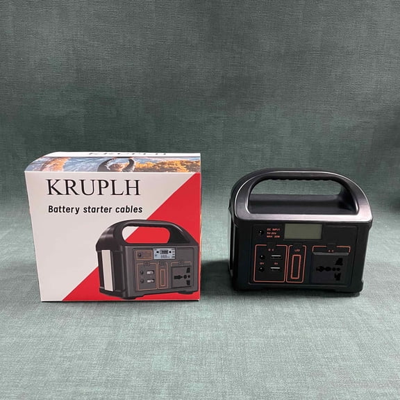 KRUPLH Battery starter cables,Portable Power Station Explorer 240, 240Wh Backup Lithium Battery, 110V/200W Pure Sine Wave AC Outlet