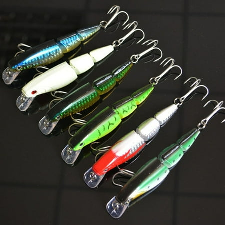 ASKMZ 10cm Life-like Reflective Hard Fish Lure Jointed Swim Bait