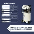 thumbnail image 2 of Portable 2 HP Oil Free Air Compressor 4.0 CFM@ 90 PSI Electric 11 Gallon Tank, 2 of 10