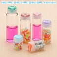 thumbnail image 6 of Uxcell 10Pcs Clear Glass Sample Vials, Small Liquid Bottles Blue 20ml, 6 of 7