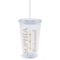 Personalized Bridesmaid Acrylic Tumbler