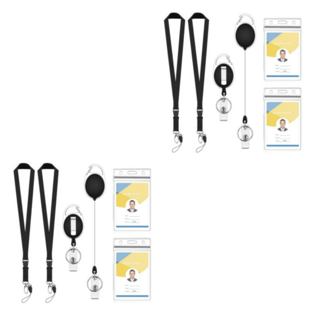ZLight 2pcs PVC Smooth Line Clip Card With Round Edge And Scratch-proof Surface Transparent Card Holders 2Set
