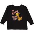 thumbnail image 3 of Inktastic My Nonna Loves me- cute giraffe Boys or Girls Long Sleeve Toddler T-Shirt, 3 of 5