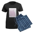 thumbnail image 5 of CafePress - What Cancer Cannot Do Poem Pajamas - Women's Short Sleeve Print T-Shirt and Pants Dark Cotton Pajama Set, 5 of 7