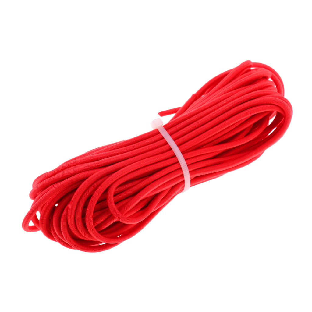 30m/100ft 1/4" Shock Cord Bungee Heavy Duty Tie Down Stretch Rope Elastic Band 
