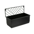 thumbnail image 5 of Mainstays Black Wall Hanging Planter with Removable Tray, 13.6 in L x 6.8 in W x 10 in H, 5 of 10