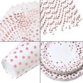 thumbnail image 2 of Rose Gold Dots Party Supplies Paper Cups Paper Plates Set Disposable Paper Tableware Set (16 Guests), 2 of 4