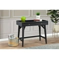 thumbnail image 2 of Alpine Furniture Flynn Wood 2 Drawer Desk in Black, 2 of 9