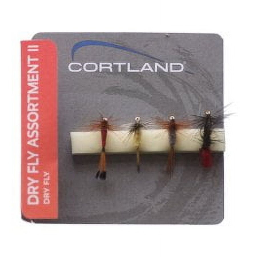 Cortland Fairplay Dry Fly Assortment II Trout Fly, Size 14, 4 Pack, 652422