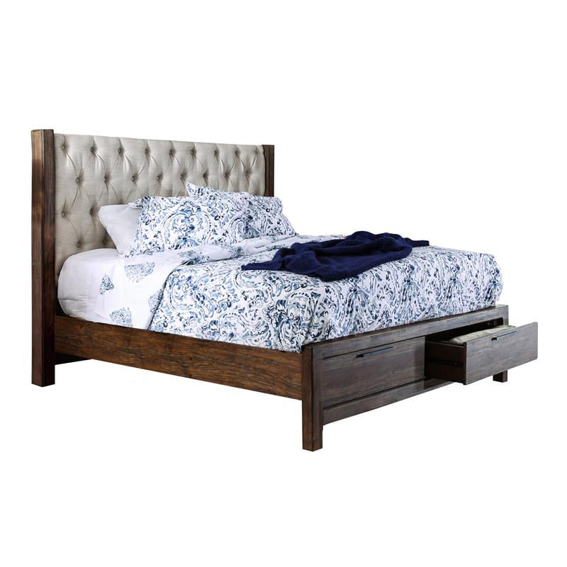 Bickson Wood Cal King Storage Bed, California King Size Platform Bed With Drawers