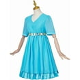 thumbnail image 2 of Women's Tracy Turnbald Blue Dress Hairspray Costume Halloween Musical Stage Performance Dress, 2 of 7