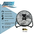 thumbnail image 6 of Seasons Comfort 14-In. 3-Speed High-Velocity Heavy-Duty Floor Fan, FHV14, Black, FHV14, 6 of 10
