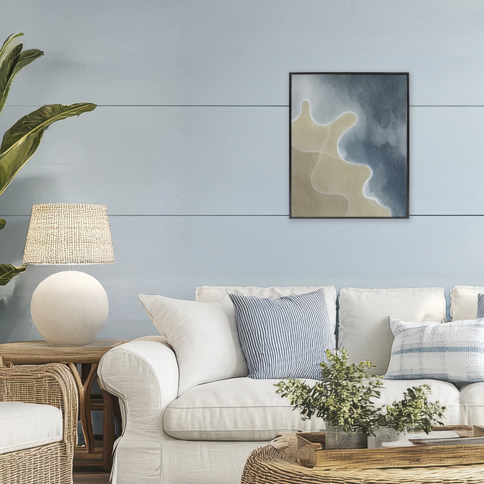 Stupell Industries Turning The Tides Contour Black Framed Giclee Art, design by Grace Popp