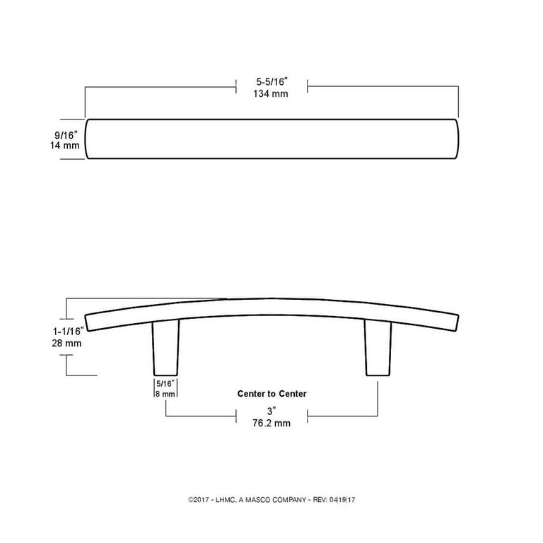 6-Pack Satin Nickel 3-Inch Arched Cabinet Pulls – Simple Hardware For Drawers & Cabinets