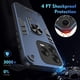 thumbnail image 5 of For ZTE Blade V70 Vita Case PC TPU Drop Defend Phone Cover with Ring Kickstand - Green, 5 of 5