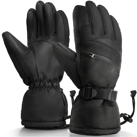 Winter Waterproof Ski Gloves For Men Insulated For Snowboard Hiking Cold Weather Outdoor Work Gloves L-XL