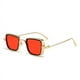 thumbnail image 2 of Gafas de sol para hombre, estilo retro, con borde grueso, modernas, con caja de metal, 2 of 5