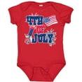 thumbnail image 3 of Inktastic 4th of July with Fireworks American Flag and Rocket Boys or Girls Baby Bodysuit, 3 of 5