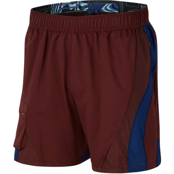 Nike Men's Project X Knit Shorts in Mystic Dates Burgundy/Blue-Size 2XL