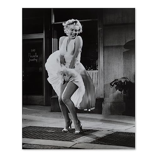 HISTORIX Vintage 1955 Marilyn Monroe Poster Photo - 8x10 Inch Old Picture of Marilyn Monroe Wall Art - Vintage Marilyn Monroe Portrait Photo Print