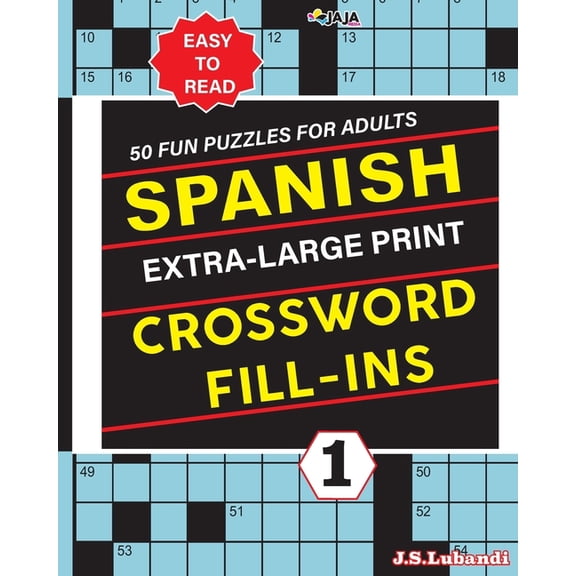 SPANISH Extra Large Print CROSSWORD FILL-INS