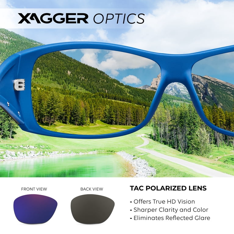 Xagger Oversized Wrap Around Sport Polarized Sunglasses for  display picture 2