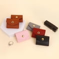 thumbnail image 5 of Portable Mini PU Leather Jewelry Bag with Snap Button Foldable Jewelry Roll Case Small Travel Jewelry Pouch Earrings Ring Necklace Storage Bag, 5 of 9