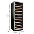 thumbnail image 5 of Smith & Hanks 166 Bottle Dual Zone Wine Refrigerator, 5 of 15