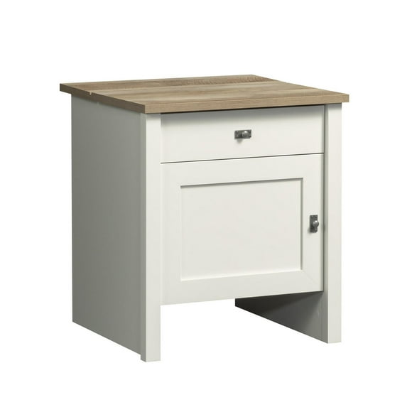Sauder La Collection Cottage Road Table d'appoint, Finition Soft White, 436858
