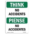 thumbnail image 1 of SignMission OS-TS-A-1218-L-11849 12 x 18 Po Signe de Réflexion - Pas d'Accidents, 1 of 1