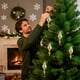 thumbnail image 1 of Caja de regalo de 3 bolas navideñas | Adornos colgantes creativos para árbol de Navidad con pintura a color | Adornos colgantes de bolas navideñas de plástico para fiestas, 1 of 6