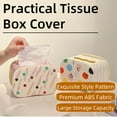 thumbnail image 2 of ZDM Tissue Box Cover Square, Refined Cute ABS Material with Magnetic Bottom, 7''(L) x 4.7''(W) x 5.1''(H) Tissue Dispenser Box Holder for Dresser Bathroom, Home, Night Stands, Office (Pink), 2 of 9