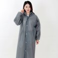 thumbnail image 2 of Manteaux de Pluie de Sport Portables Réutilisables Hommes Femmes Imperméable avec Capuche Manteau de Pluie Extérieur en EVA avec Capuche, 2 of 8